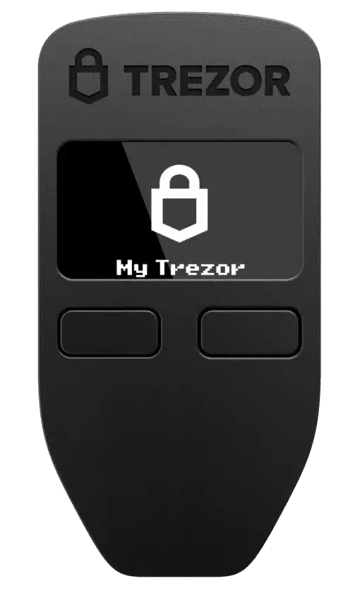 Model One Black Trezor Crypto Wallet