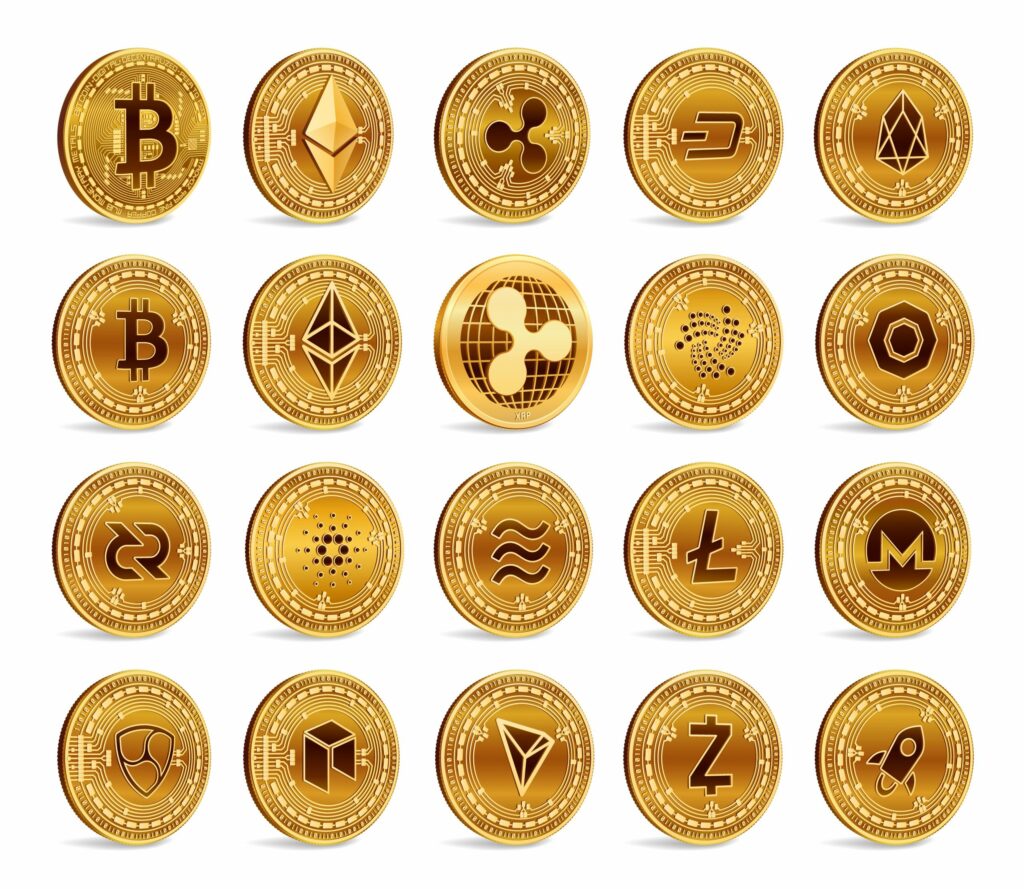 Gold Cryptocurrency Coins