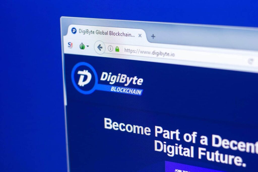 DigiByte Blockchain Website Tab